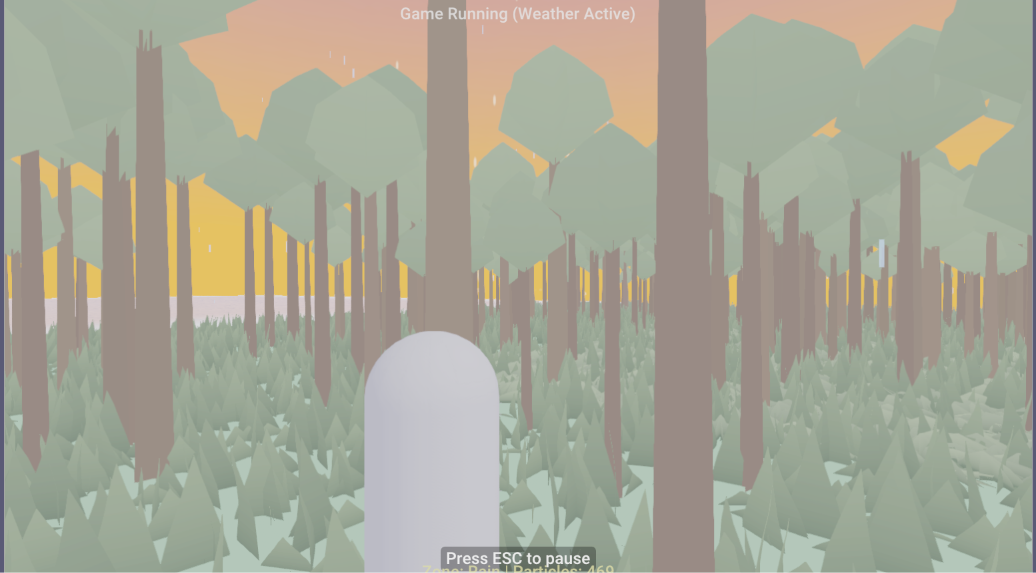 TEGE - forest at golden hour under the day-night cycle