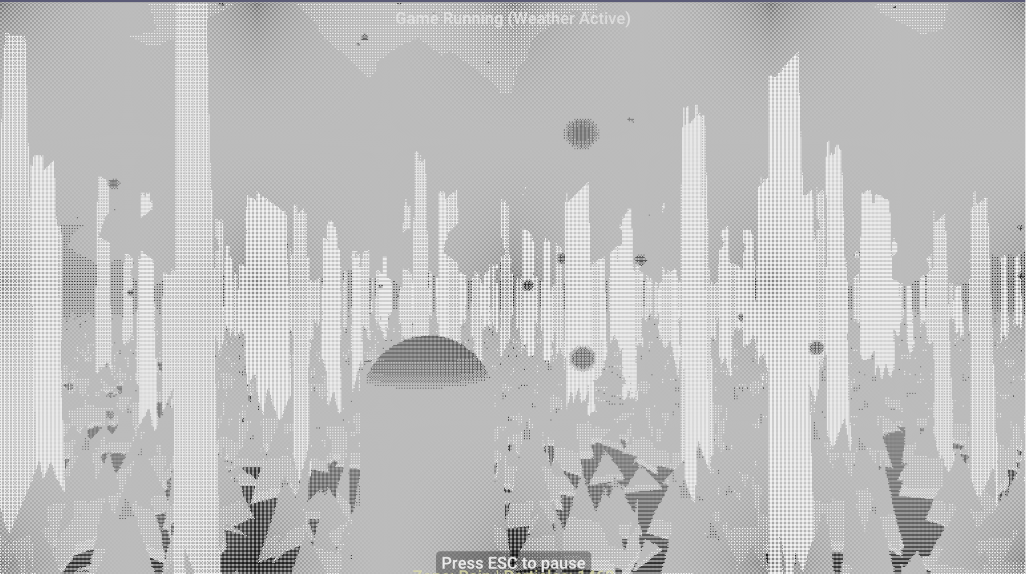 Vertical line dither